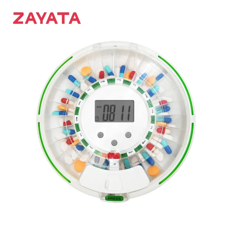 Automatic pill dispenser for monthly medication 28 slots