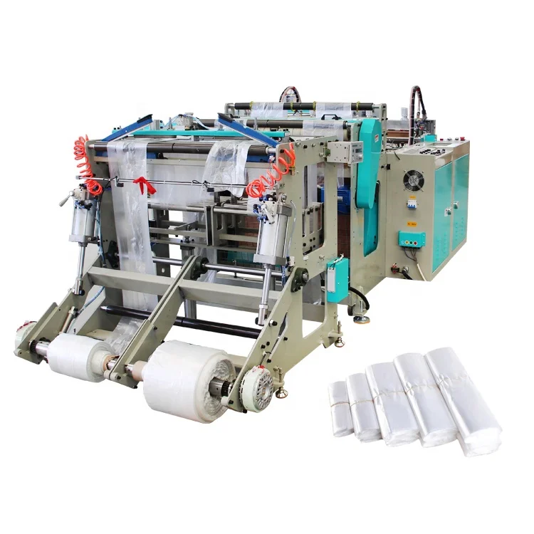 
automatic plastic t-shirt bag making machine 