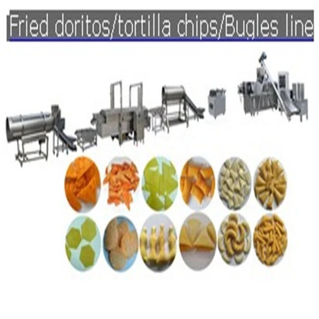 automatic flour doritos corn tortilla chips making machine
