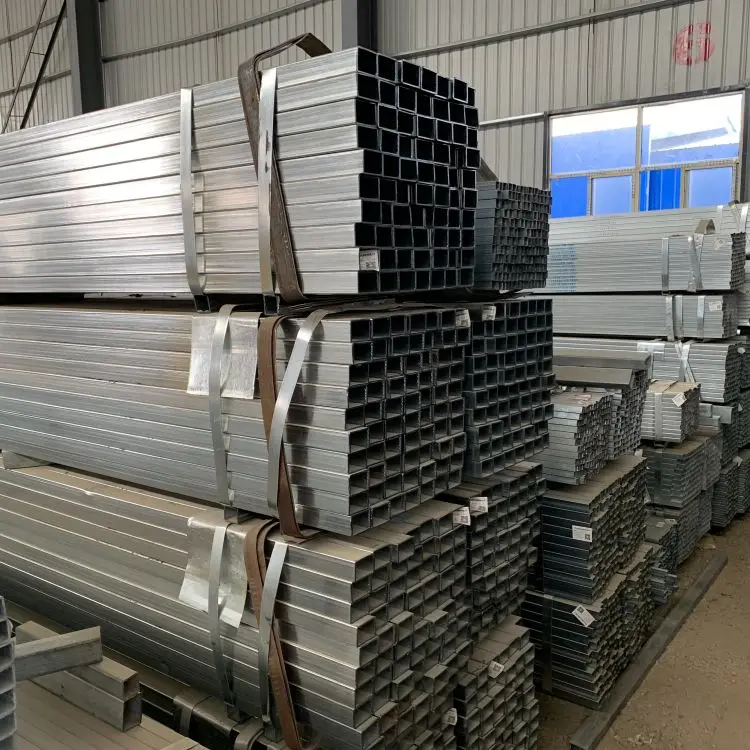 ASTM DN60 80 Sch.20 40 Galvanized Round Pipe Square Rectangle Galvanized Square Tube