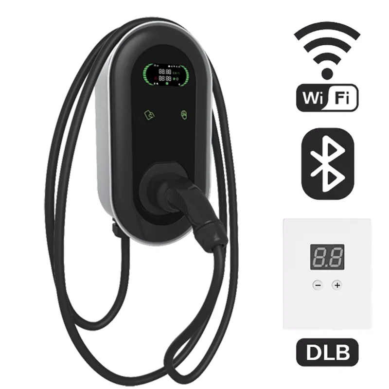 Smart AC Commercial 3 Phase 400V 32A Type 2  EV Charger Box 22kw ev charger with DLB Function