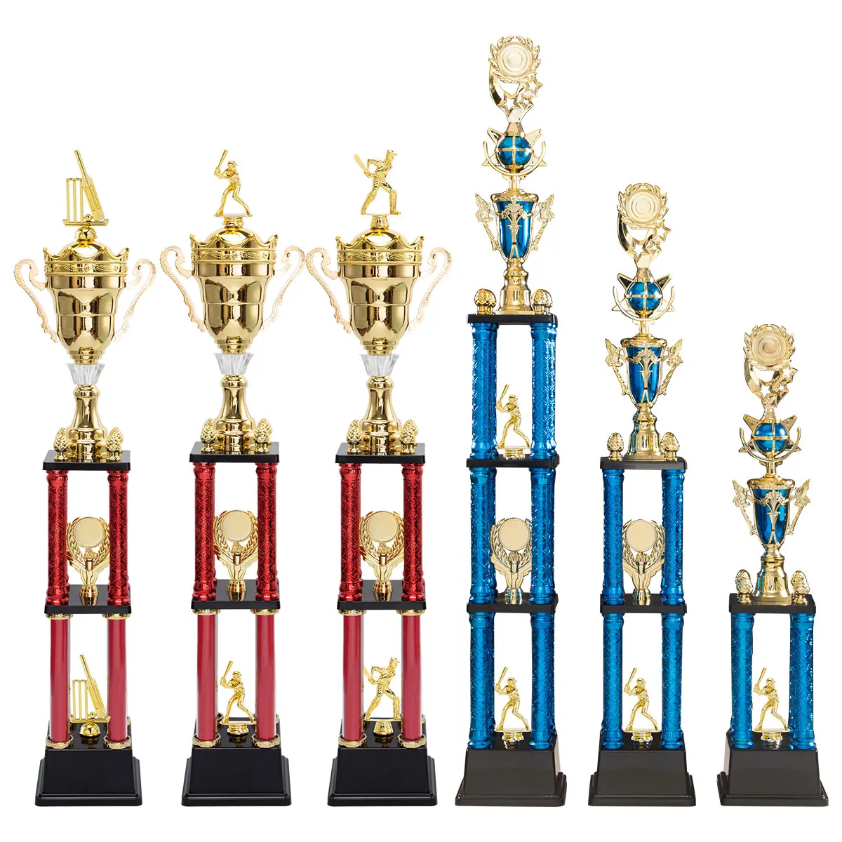 Manufacture Wholesale Plastic Award Trophy Cup for Cricket Baseball Competition homer prize