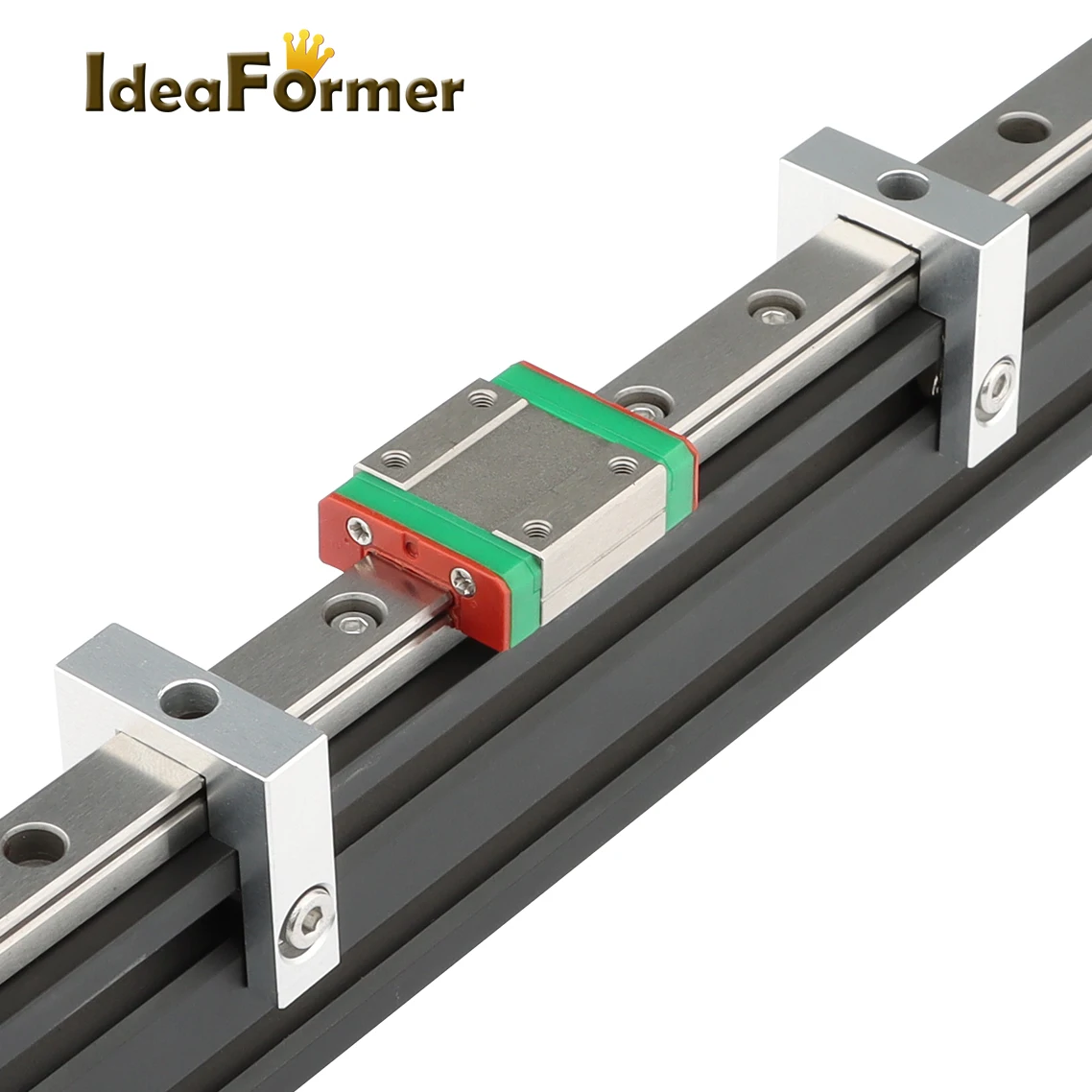 2 Set/lot BLV Ender-3 Series 3D Printer 2020 2040 Profile Fixed Block MGN12 Linear Guide Rail Fixing Block+Screw Nut Accessories