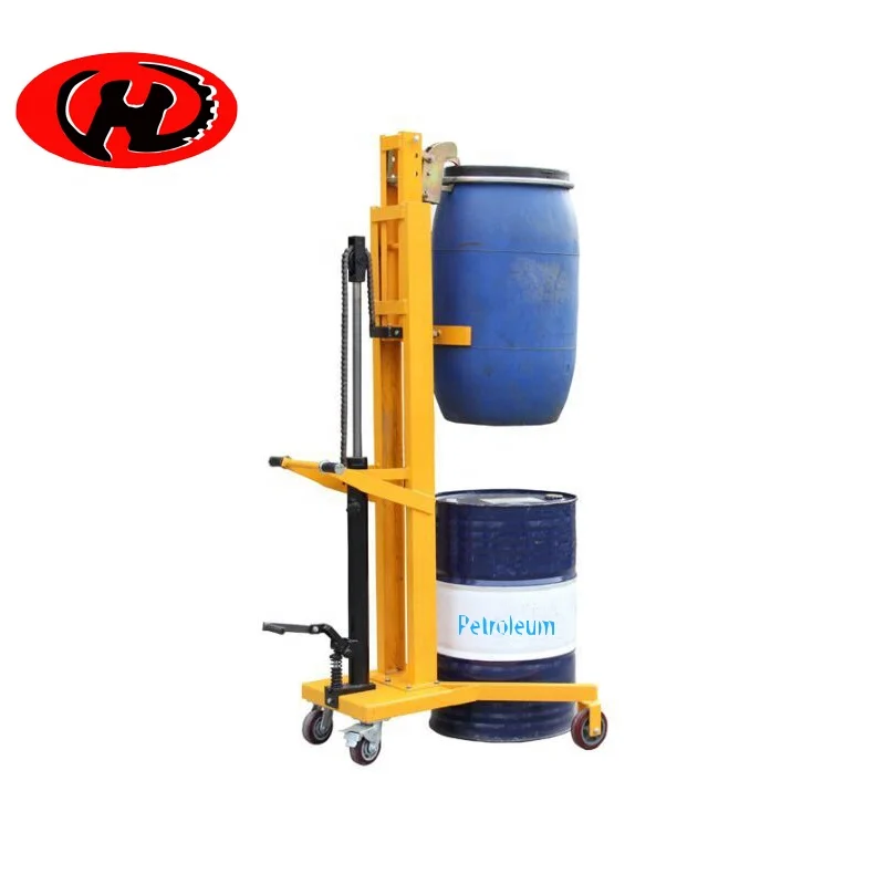 oil drum  manual hydraulic lifter drum lifting stacking hand truck