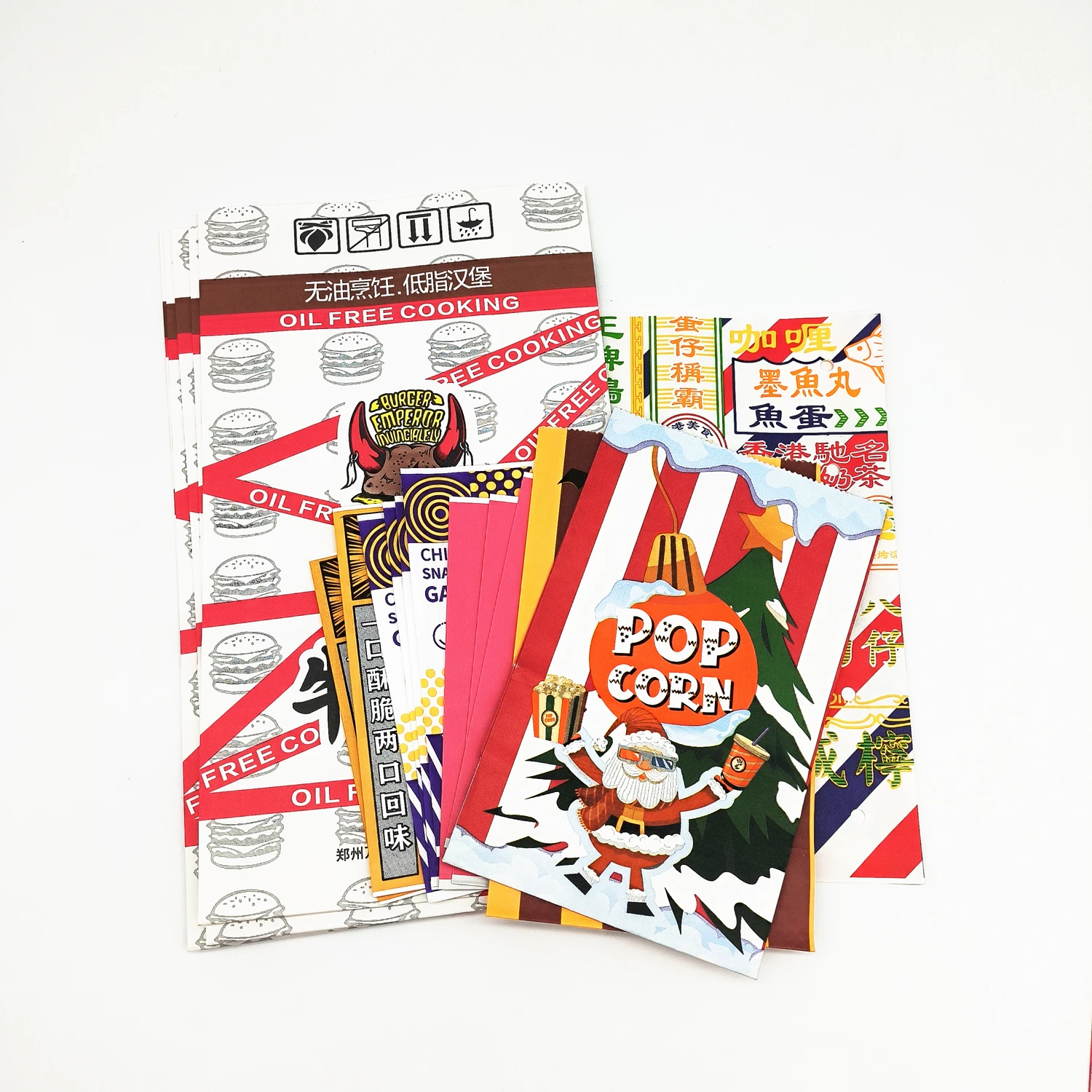 Wholesale customize paper popcorn bags resistant food paper Snacks Sweet bags