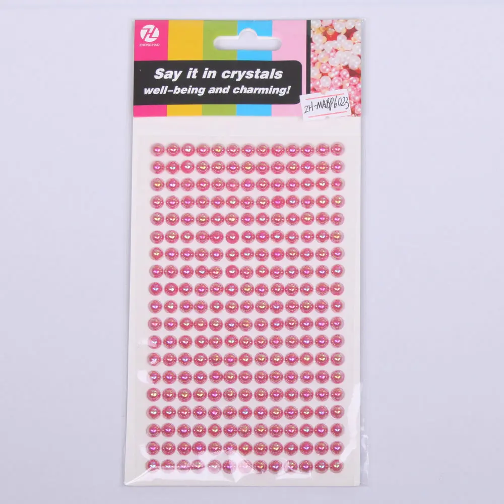 Pearls Sticker Gems for Hair, Face, Makeup, Eye, Nail, Crafts, Assorted Sizes Self Adhesive Ivory White Hair Pearl Stickers