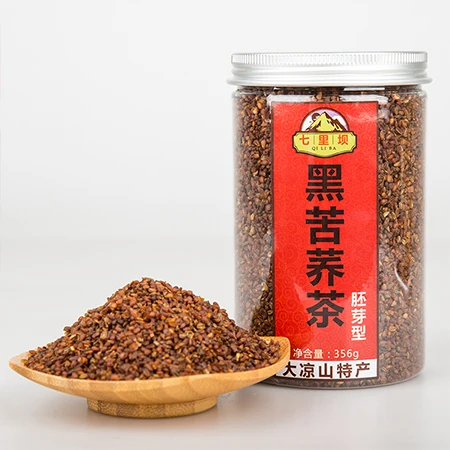 Roast buckwheat tea fried Tartary Buckwheat Tea  Black Tartary Buckwheat Tea with 356g box