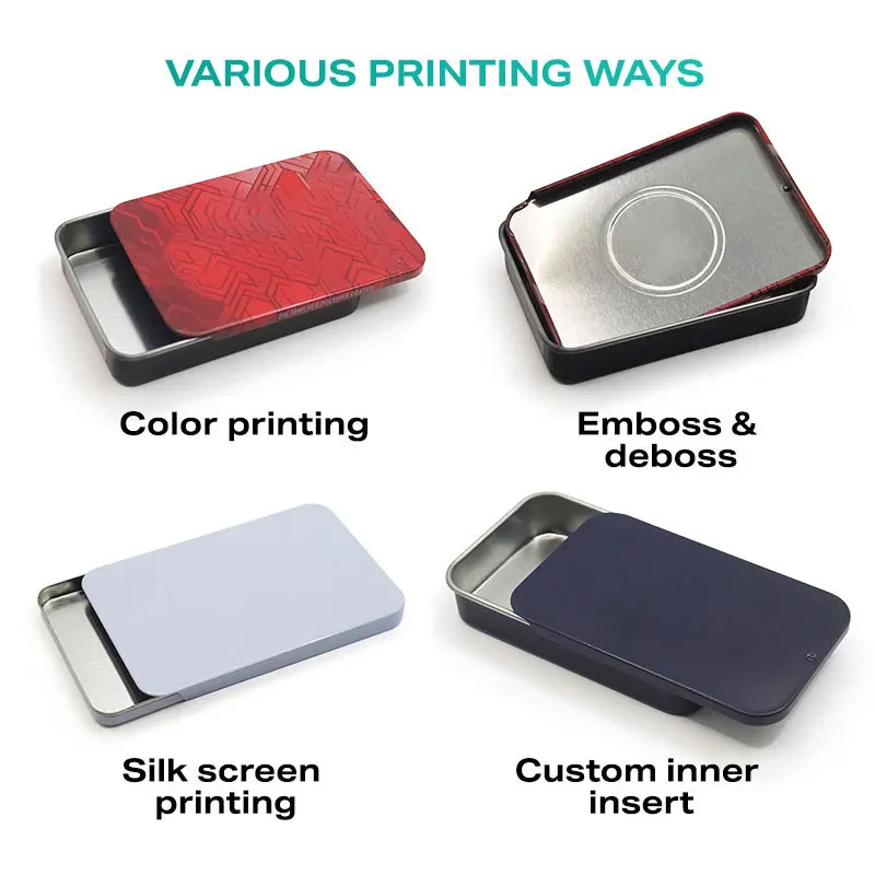 20ml 30ml small metal drawer packing tin can custom design mini rectangle aluminum container jar box for candy