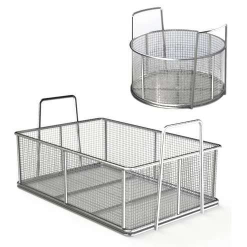 NDT Custom Size Stainless Steel Ultrasonic Sanitary Component Basket Food and Beverage Cleaning System Cleaner Tank Basket