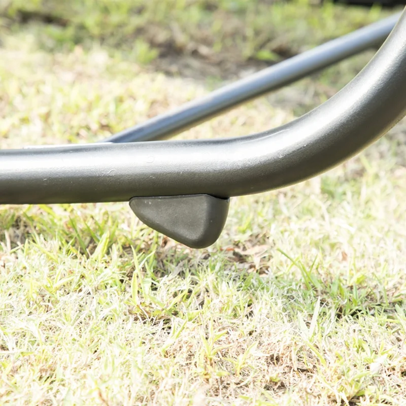 Hanging Curved Chaise Lounge Chair Swing for Backyard indoor outdoor Patio hammock with canopy shade built-in pillow metal frame