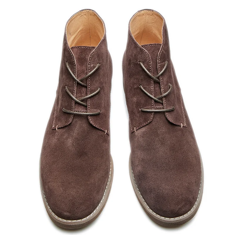 High Quality Platform Suede Leather Office Men Shoes Casual Boot chelsea boots