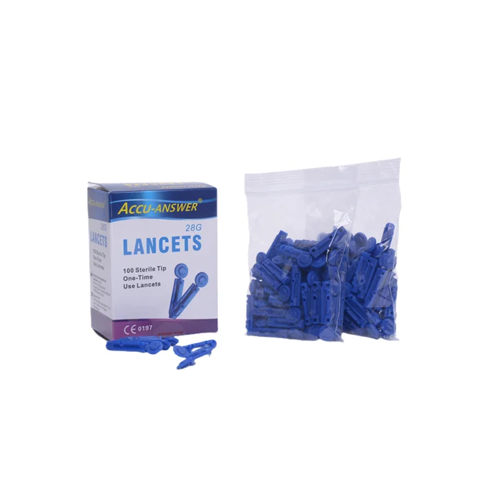 Medical Hospital Home Use Disposable Diabetes Lancet Needle Finger Pricker for Blood Test Blood Sugar Lancets