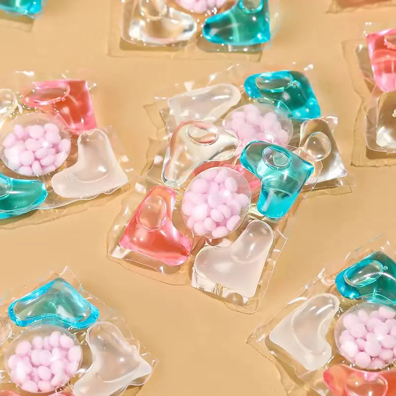 Hot concentrate Bactericide And Mite 8g Removal Clothes Washing Apparel Beads Gel Ball Capsules 5in1 Laundry Detergent Pods