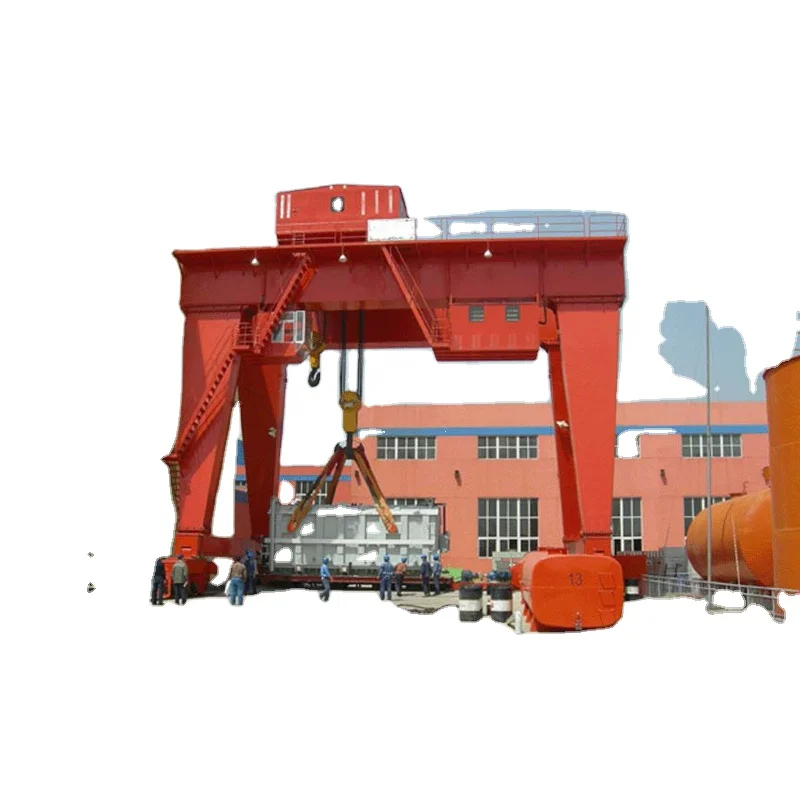 Factory price top running mg model double beam electric gantry crane price