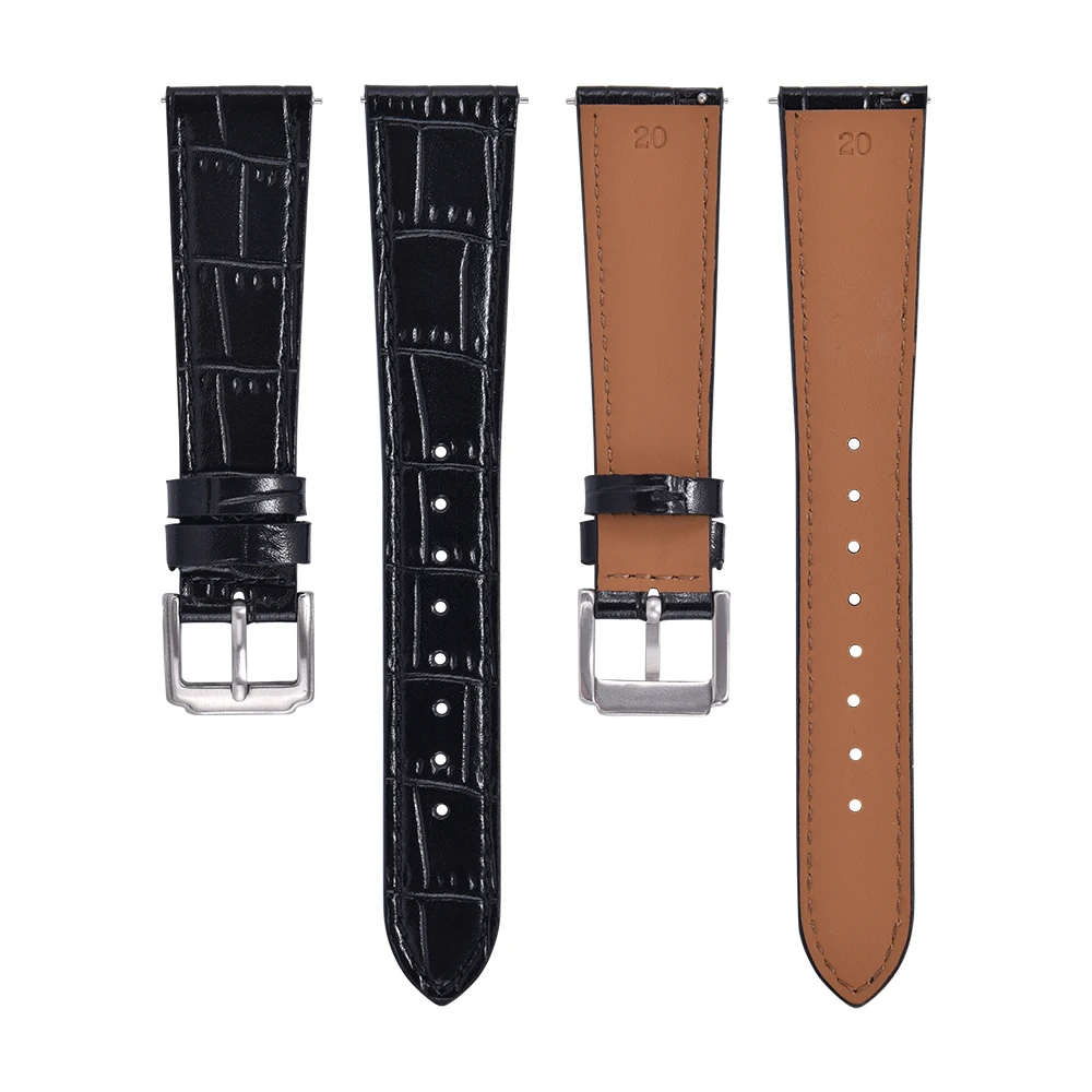 JUELONG Genuine Leather Watch Strap Quick Release Green Crocodile Watch Bracelet 16mm 18/19/20/21/22mm