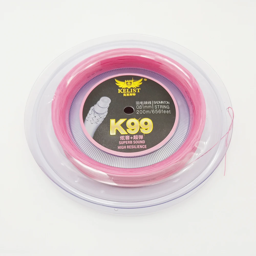 
Superb Sound&High Resilience PRO99 0.61mm Reel 200m Badminton String 
