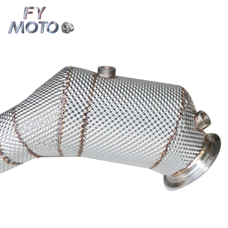 For Mercedes M274 W212 W205 C180 C200 C300 W213 E200 E260 E300 GLK260 2015+ Downpipe LHD with heat shield