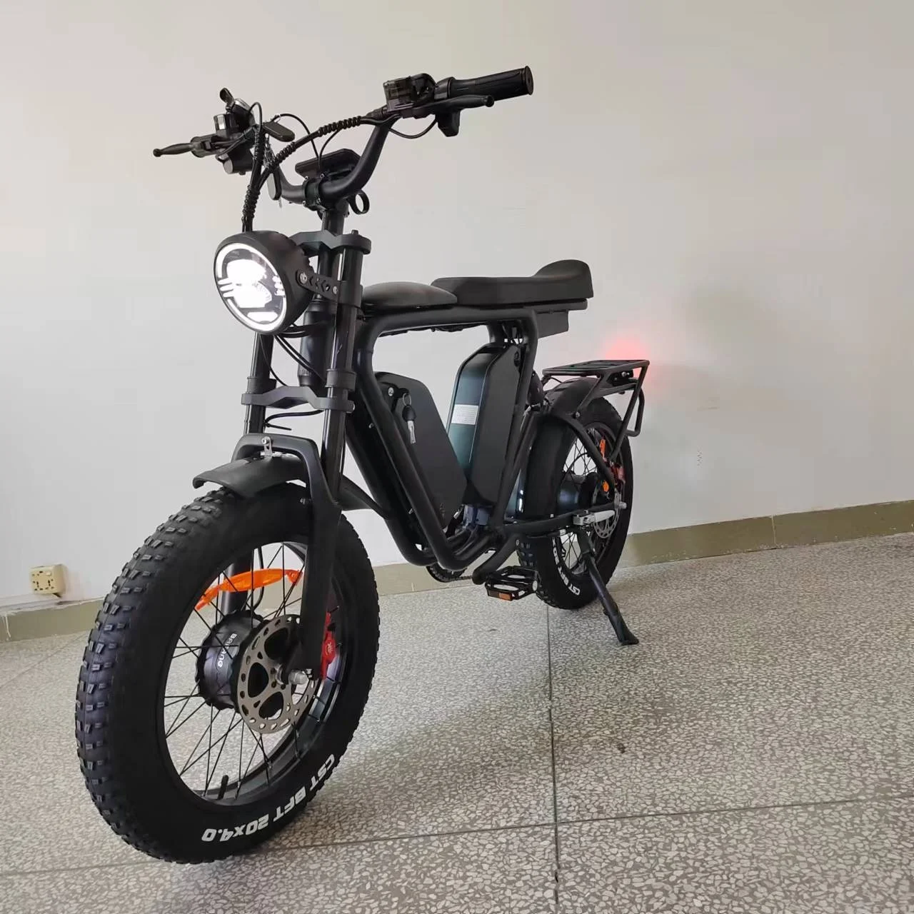 Ebike bafang Dual Motor 48V1000Wx2 Korea Dual Battery 44Ah Oil Brake Full Suspension Long Seat Fat Tire Fast Electric Bicycle