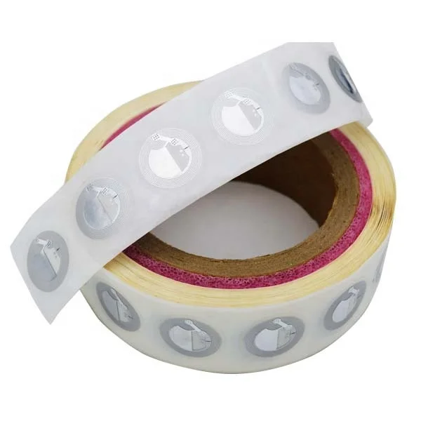 Custom Printing 13.56MHz ISO15693 Passive Library Tag I CODE SLIX RFID Tags Sticker