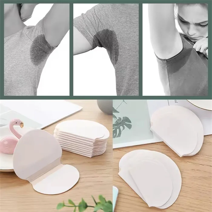 Hot Sale Adhesive Disposable Sweat Pad Armpit Antiperspirant Deodorant Underarm Sweat Patch Unisex Sweat-absorbent pad Stickers