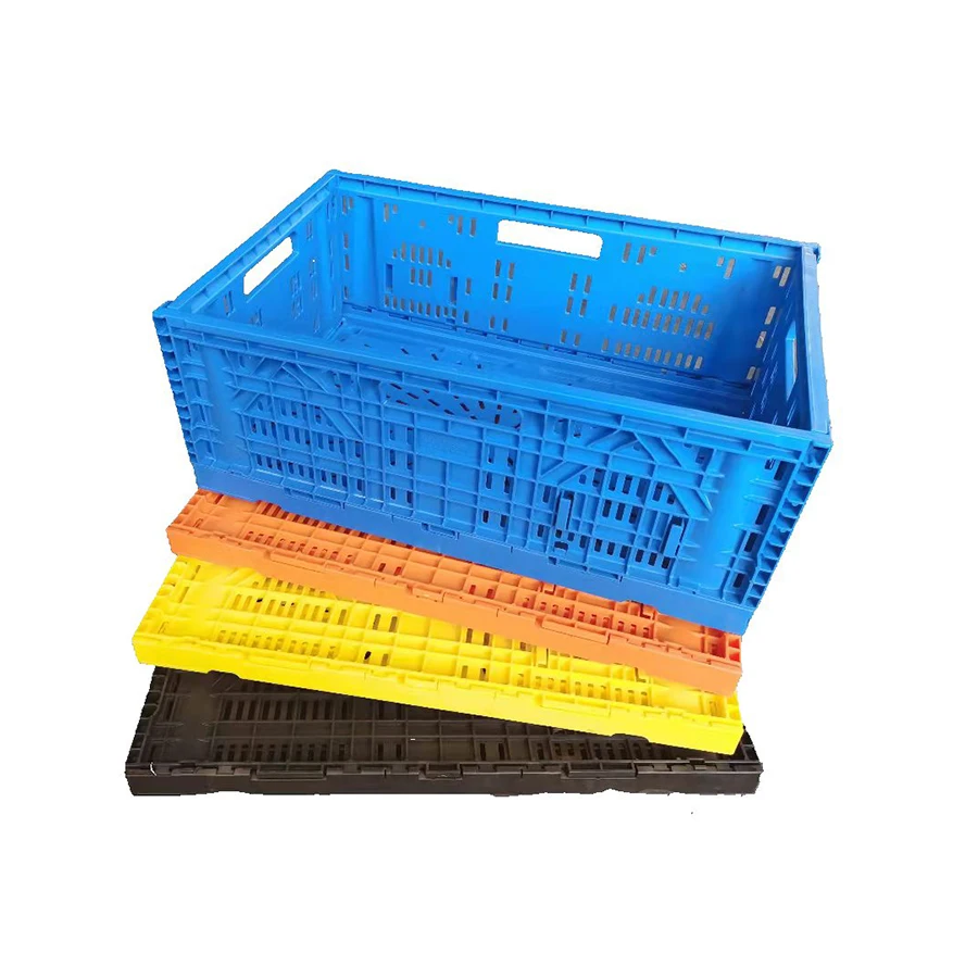 Foldable Crate Plastic Collapsible Plastic Crate Home Office Industry Use Storage Turnover Plastic Folding Crate