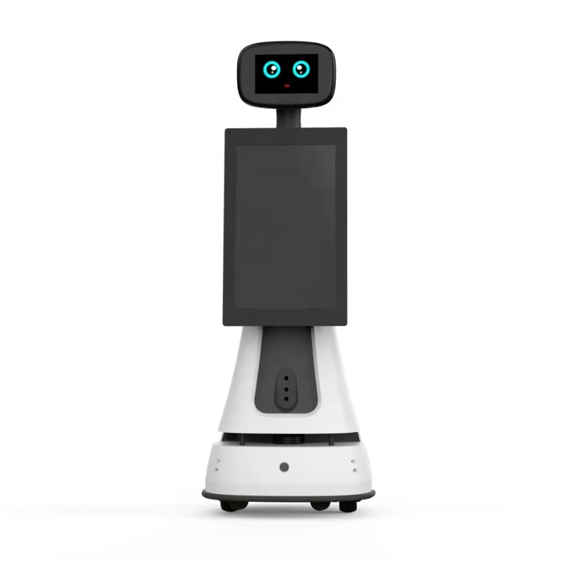 CPJ Auto Charge Humanoid Robot Walking And Reception In Hotel And Supermarket With Laser Navigation