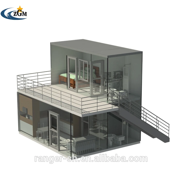 / 20ft/40ft Container Living Modern Prefab Container Allstar Flat Pack Container Hotel House Modification 2 Bedroom Modular Home