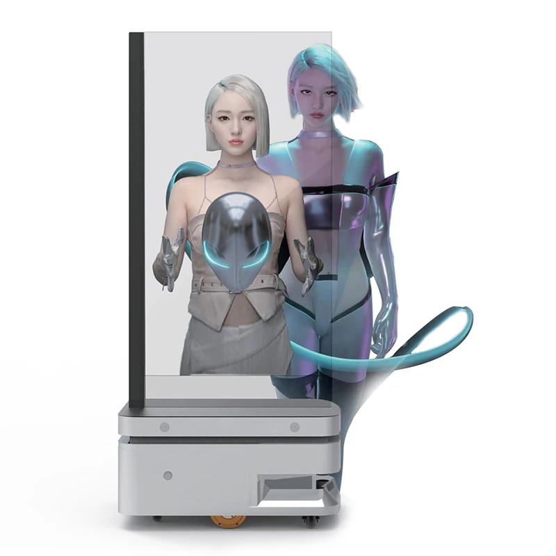 55 inch T-OLED navigator automatic return charge automatic obstacle avoidance robot touch screen oled monitor