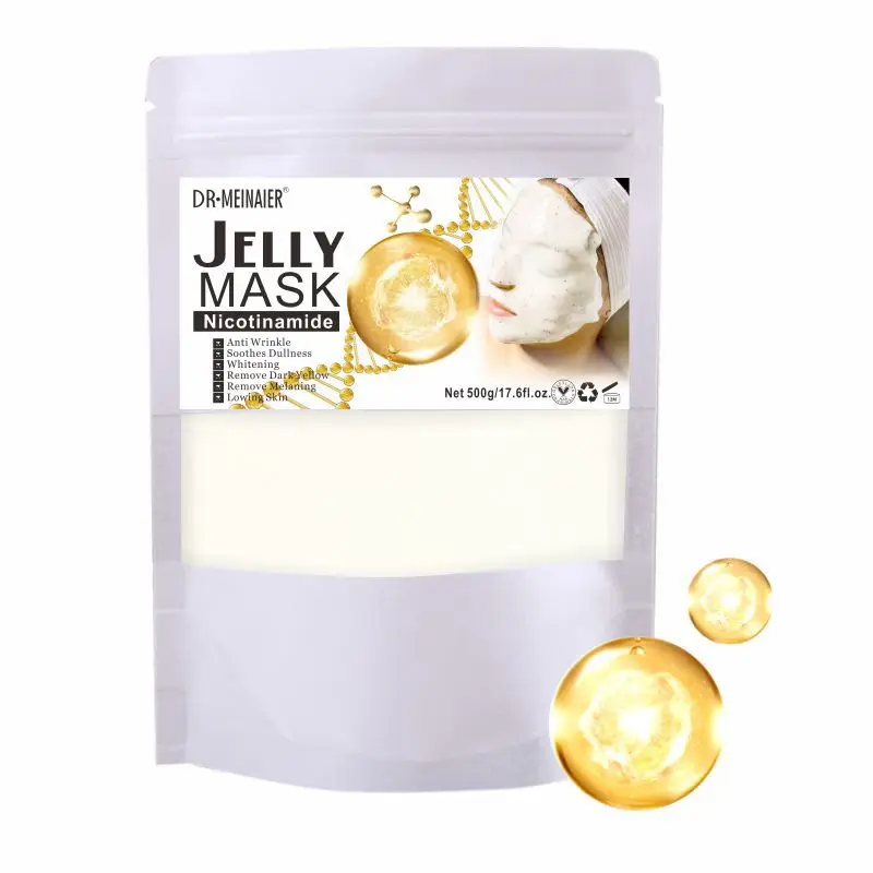 Diy Spa Collagen Hyaluronic Acid Soft Mask Powder Face Mask Moisturizing Anti Aging Rose Crystal Peel Off Rubber Mask Skin Care