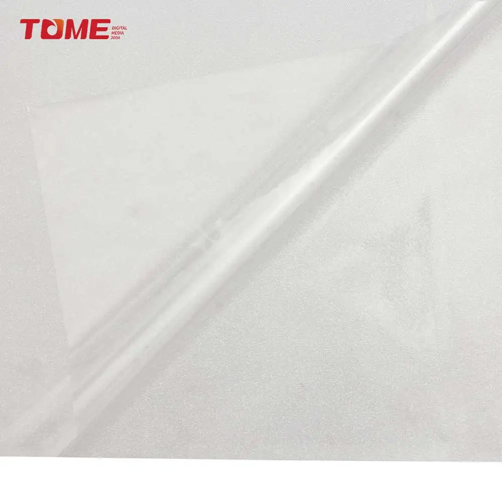 TOME direct Factory price window decoration sticker Transparent removable glue window film