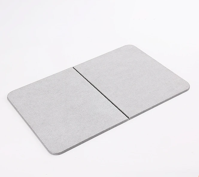 Foldable entryway mats Quick drying Diatomite pad non-slip Bath Mat
