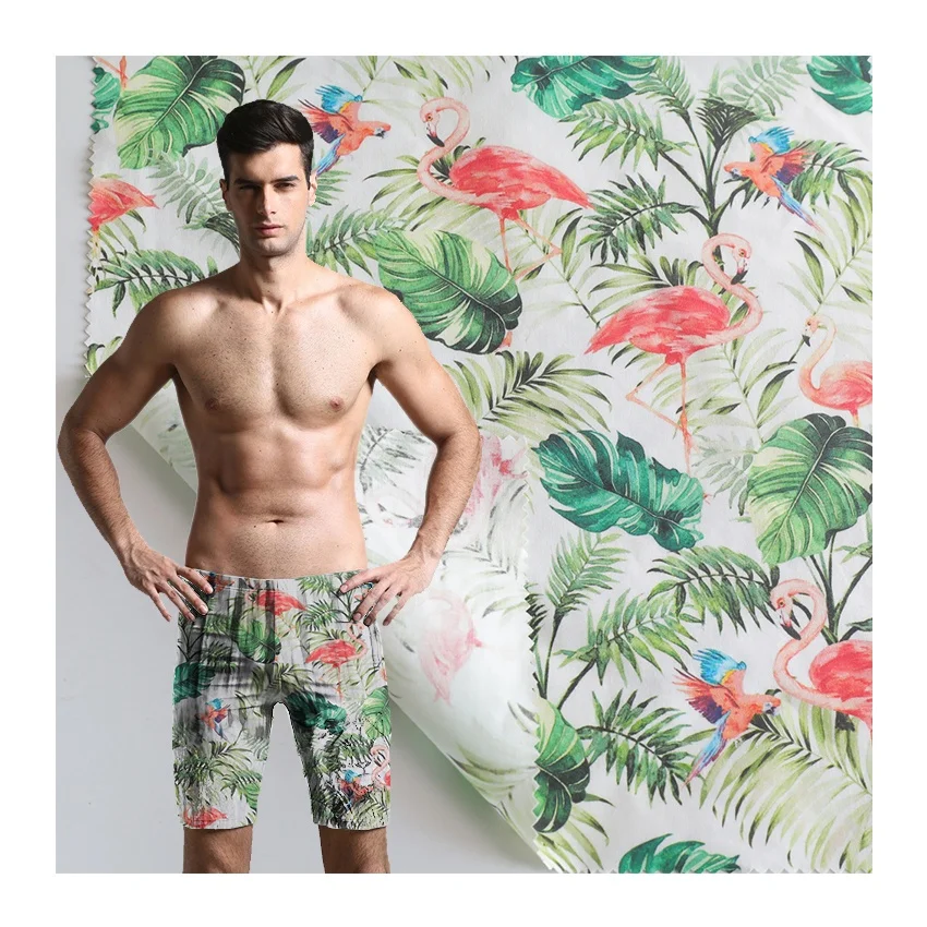 Recycled Waterproof Elasticity 4 Way Stretch Custom Design Bikini Boardshort Swimwear Wholesale Microfiber Fabric