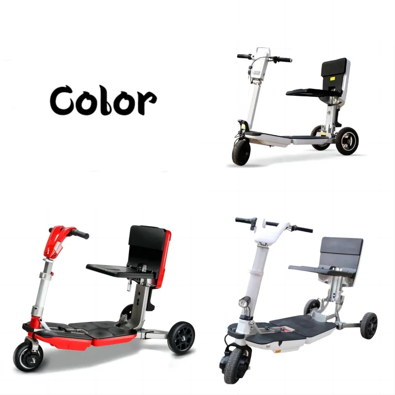 48v Folding Electric Tricycle Mobility Scooter Open-Body Electric Car for Elderly
