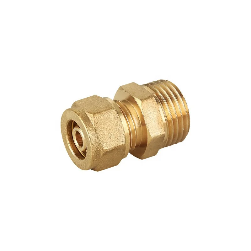 16mm brass female thread compression tee pex pipe coupling fittings