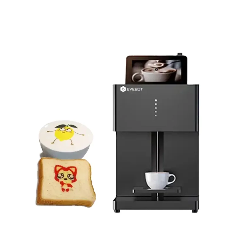 Evebot EB-FC Factory Direct Sale Food Grade Printer Coffee Latte Cake Cookie Edible Ink Printing Machine Inkjet Printer