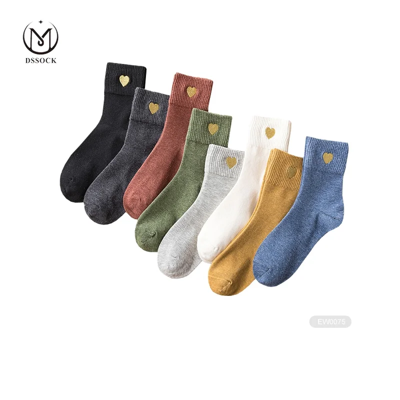 customized embroidered logo sock custom women socks custom embroidery stitched sock