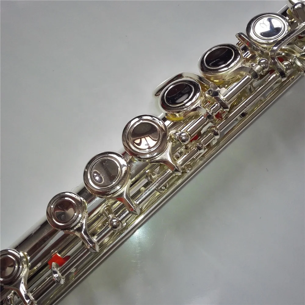 16 closed holes silver plated keys flute