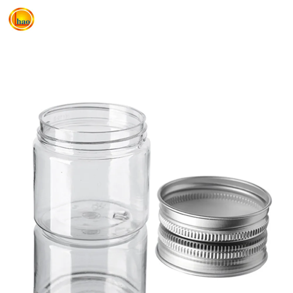 
factory wholesale fast delivery food grade pet 8 oz 250ml round plastic bottle jars 