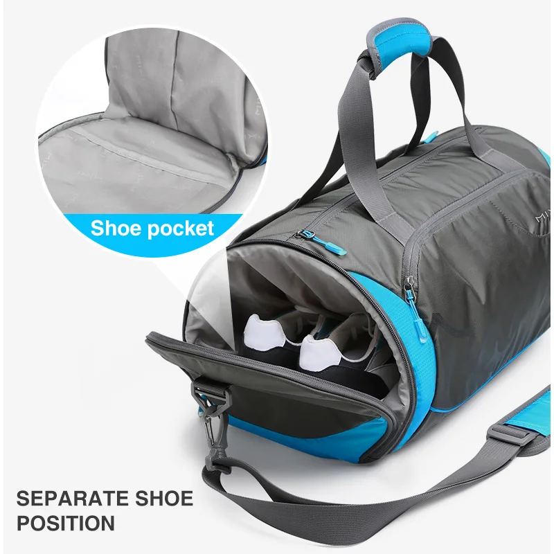 large capacity duffle personalised  gym bag carrying case handbag nylon waterproof unisex gym bags