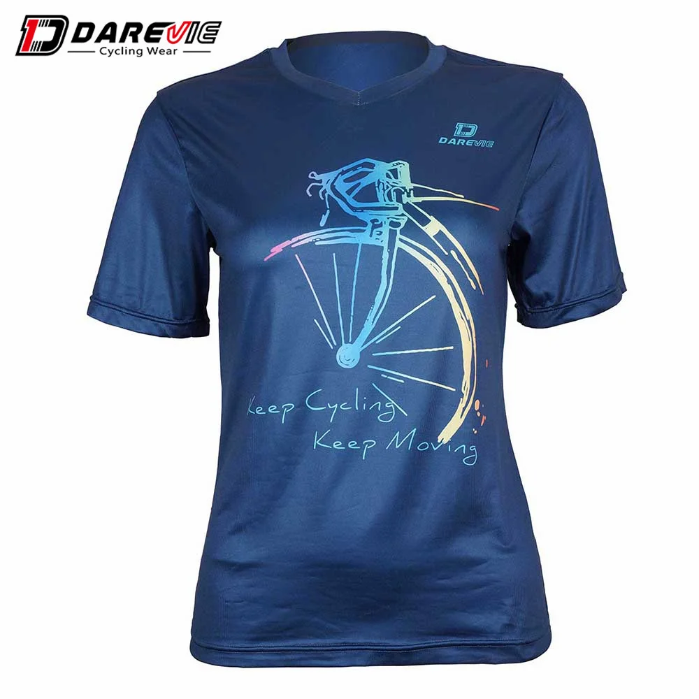 DAREVIE Wholesale OEM dirt bike cycling bicycle riding t-shirt jersey outdoor sport running giant bike shirt male ciclismo