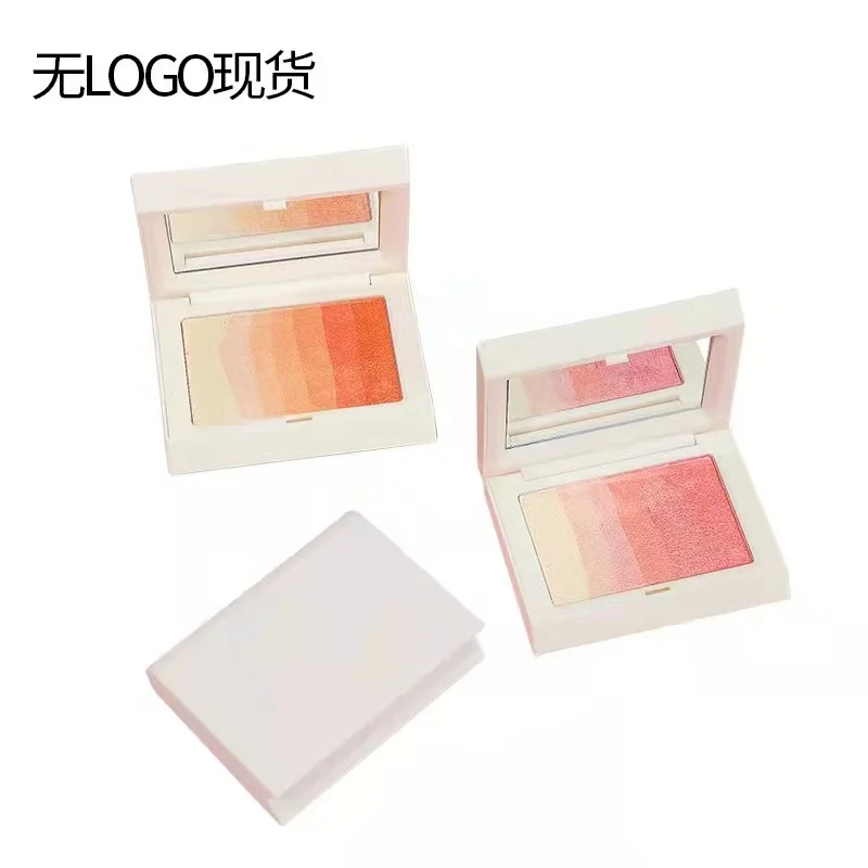 Cross-border special for no logo low MOQ blush highlight all-in-one tray portable gradient blush spot factory direct sales