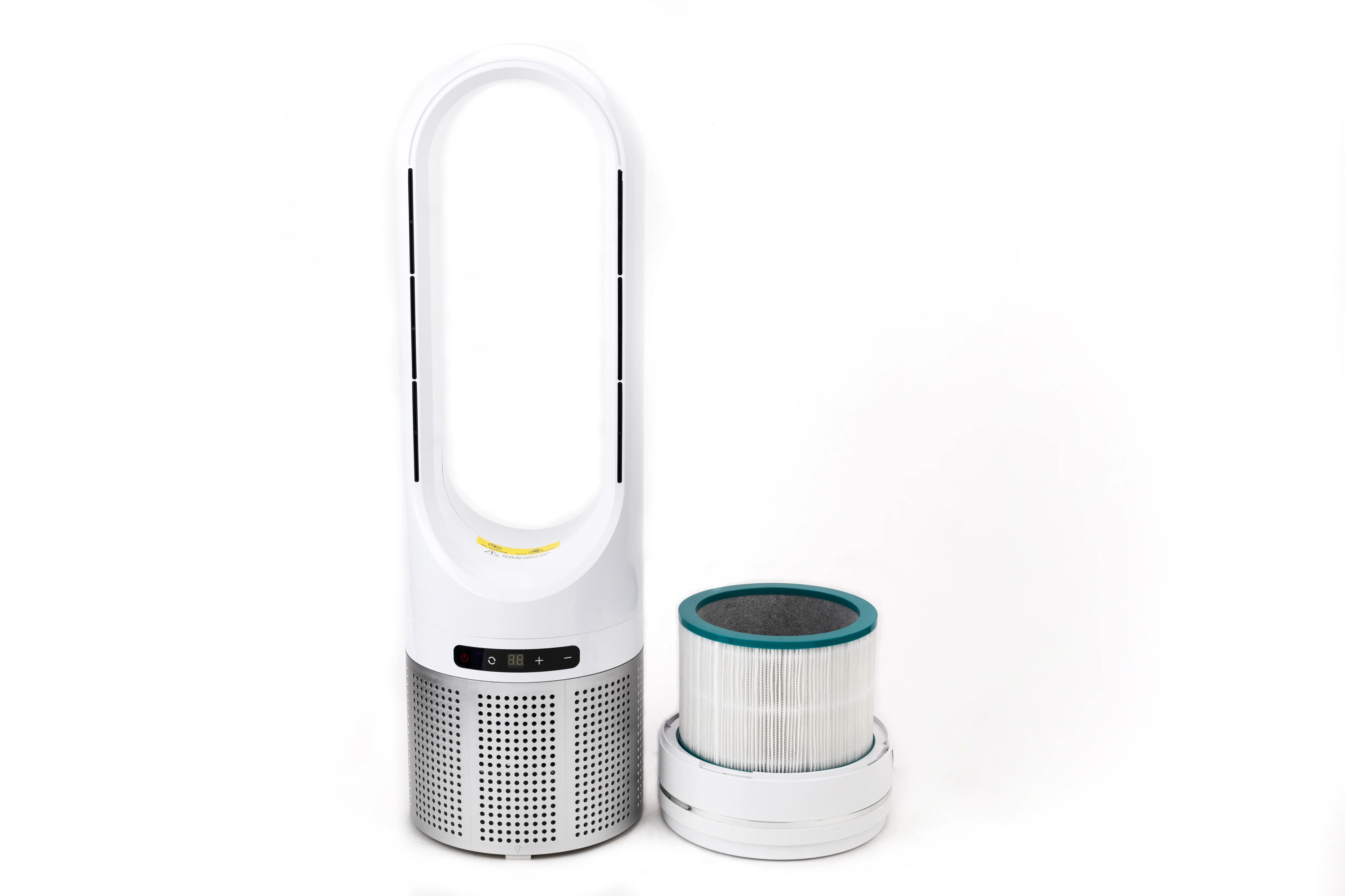 IHomey-046JR 32 Inch Hot Cool Heater Tower Electric Floor Portable Bladeless Fan with Hepa Filter