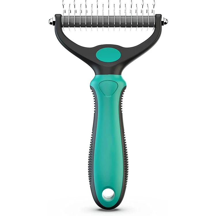 Pet Hair Grooming Tool De Shedding Brush Pet Metal Flea Comb For Cats And Dogs