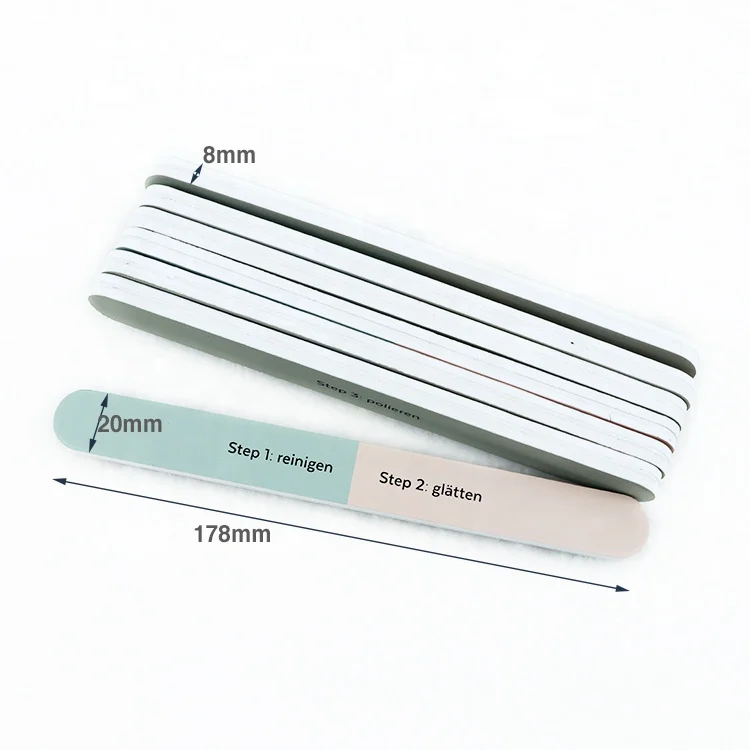 Ziri wholesale High Quality 3 in 1 Nail File customized polish nail file manicure