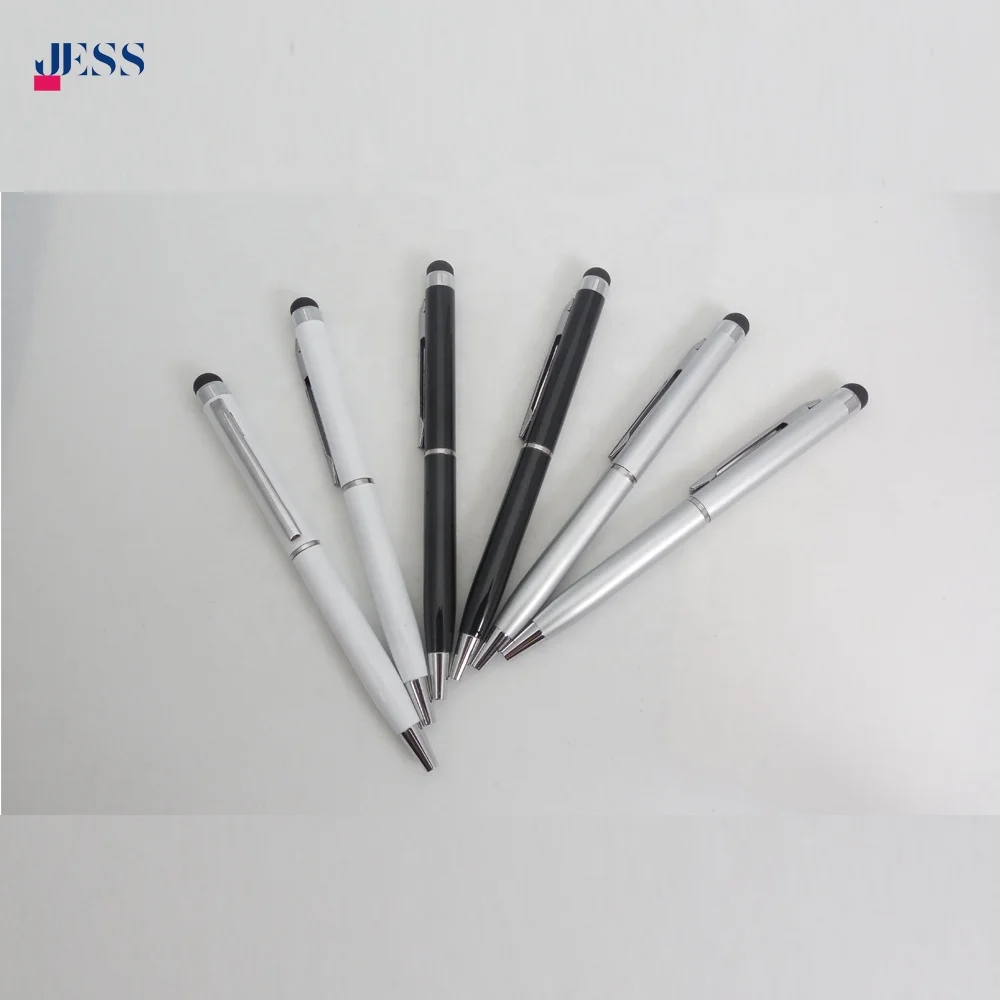 Hot Selling Pen Stylus Metal Ballpoint Pens with Custom Logo 2 in 1 stylus Multi function Pen