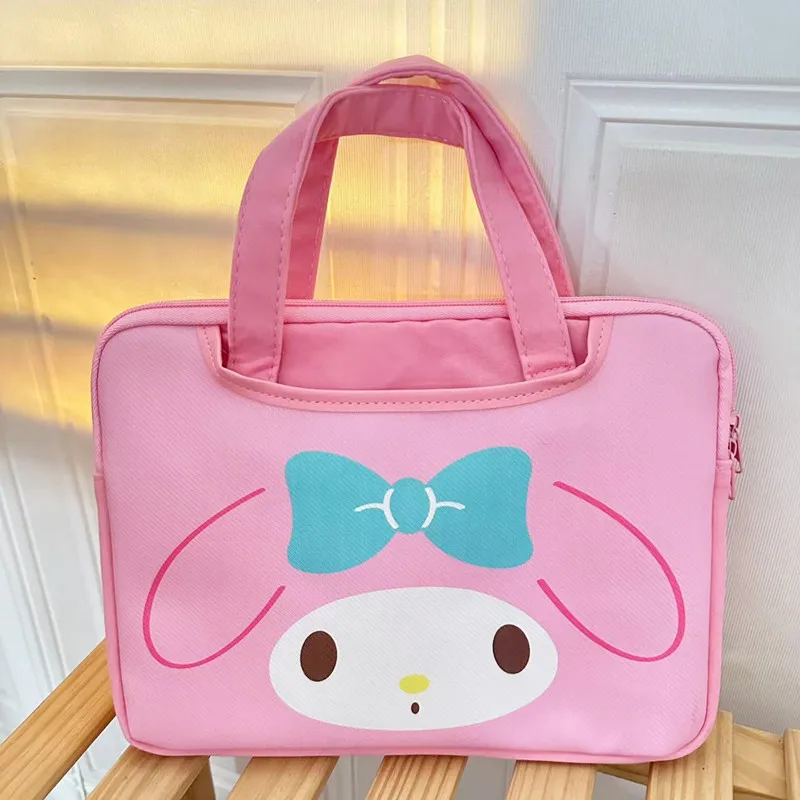 2024 wholesale cute shopping handbag bags student girl cartoon kawaii laptop bag pu kitty melody travel shoulder bag