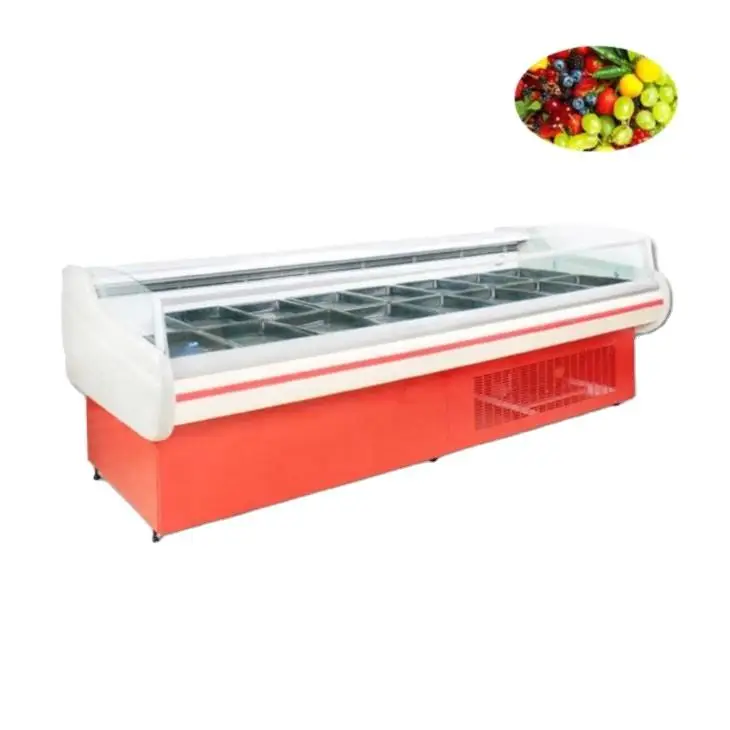 170L open top commercial Display Butcher Meat Refrigerator Chiller