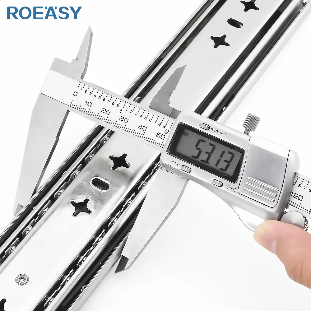 Фурнитура для мебели ROEASY Скользящая дорожка-корредера 53 мм выдвижная дорожка кухонного шкафа сверхпрочная