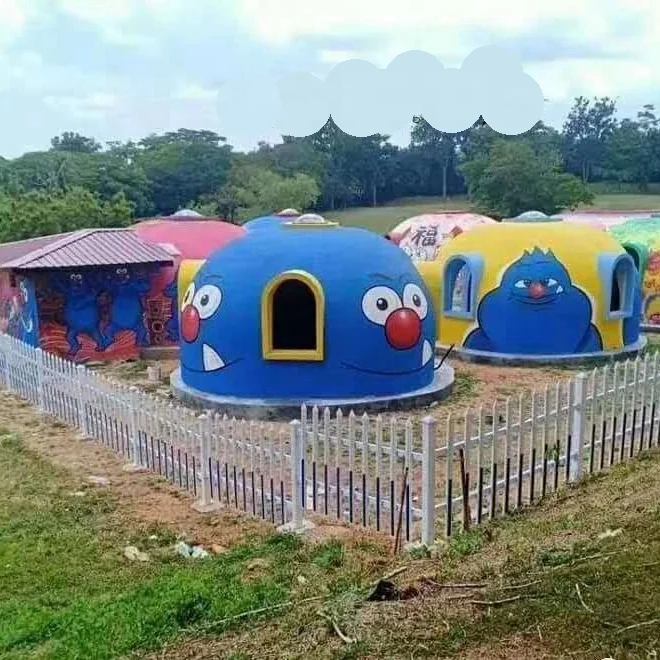 Factory Price White Down Farmhouse Sink Bounce Greenhouse Fan Long Life EPS Dome House