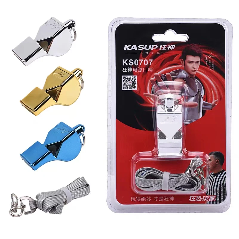 Hot Selling ABS Plastic Whistle with Free Sling Loud Sound Ultrasonic Welding Easy Carrying for Outdoor Usage